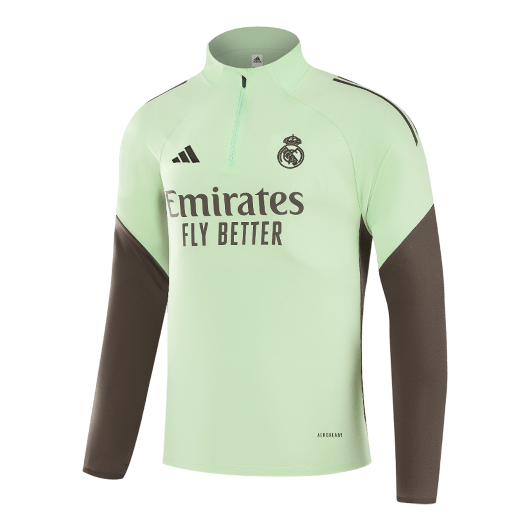 Real Madrid Sweatshirt Kit 2025/26 - Green (Top+Pants) - gojersey