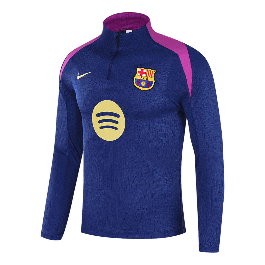 Kid's Barcelona Zipper Sweatshirt Kit(Top+Pants) 25/26 Navy - gojersey