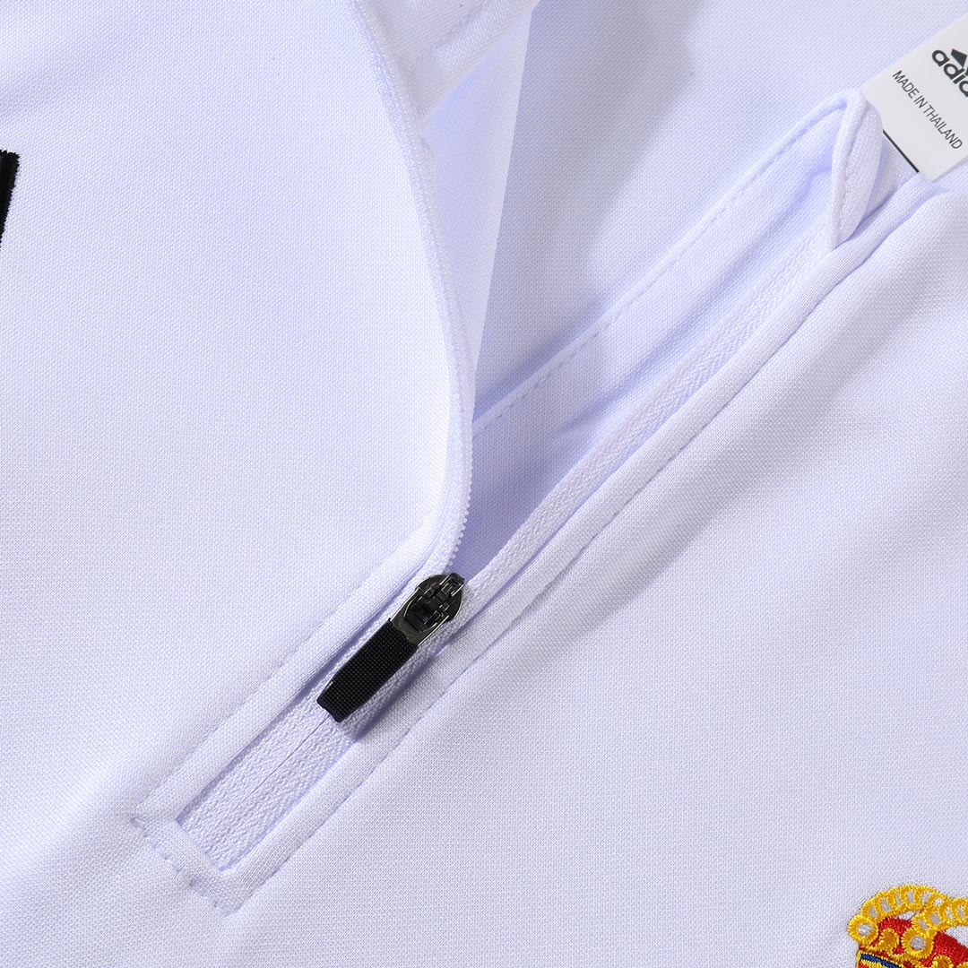 Real Madrid Sweatshirt Kit 2025/26 - White (Top+Pants) - gojersey