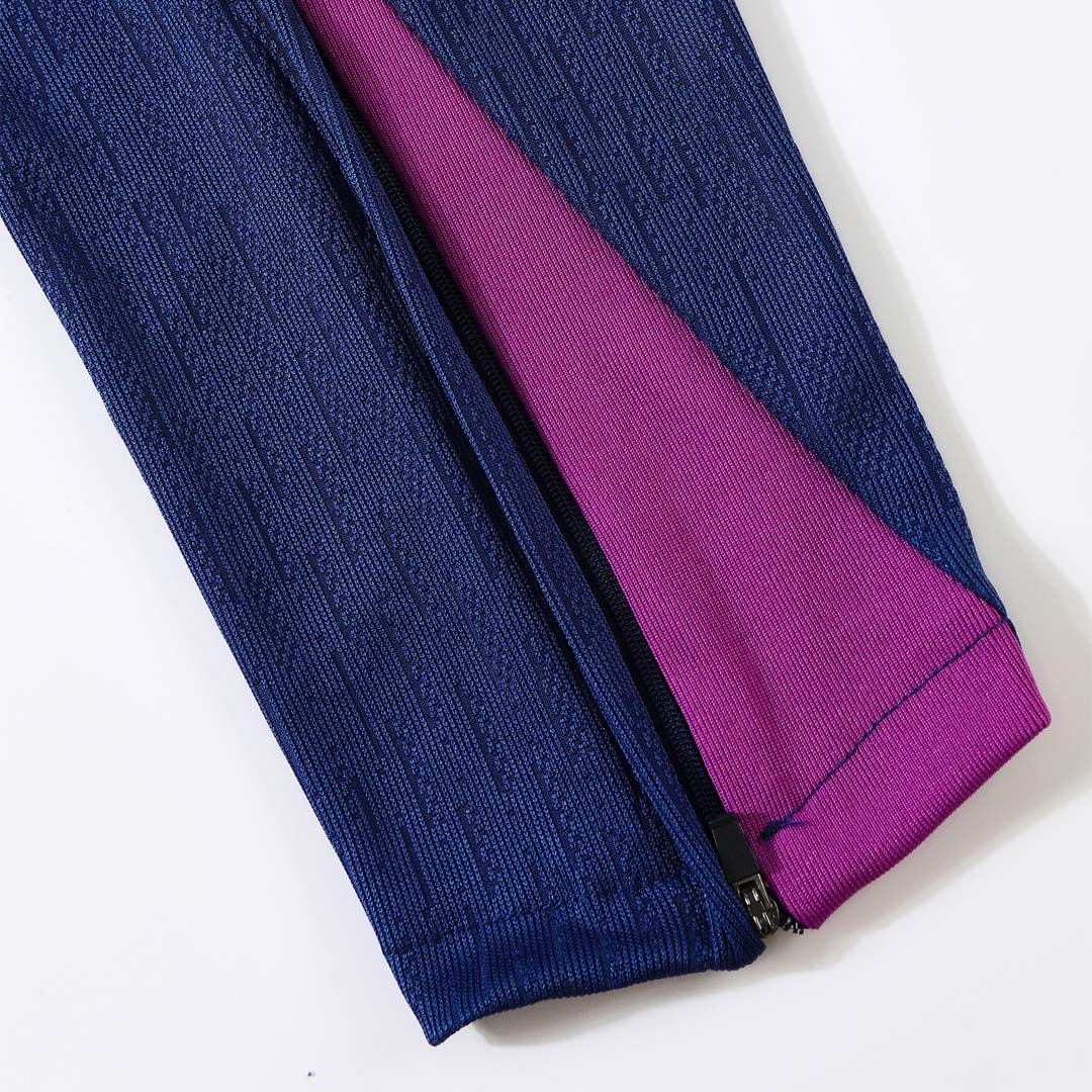 Kid's Barcelona Zipper Sweatshirt Kit(Top+Pants) 25/26 Purple - gojersey