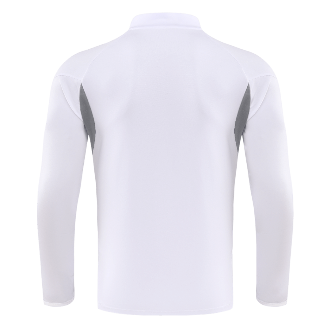 Real Madrid Sweatshirt Kit 2025/26 - White (Top+Pants) - gojersey