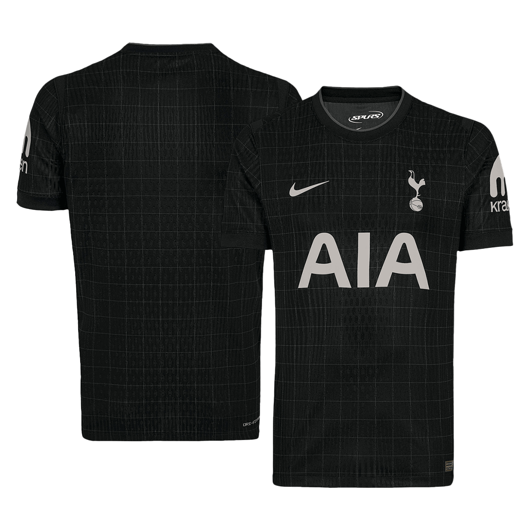 Authentic Tottenham Hotspur Away Soccer Jersey 25/26 Black - gojersey