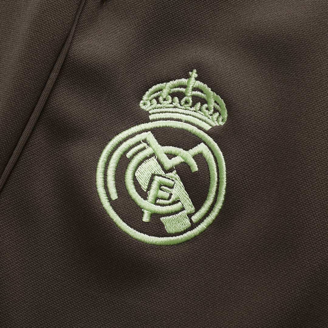 Real Madrid Sweatshirt Kit 2025/26 - Green (Top+Pants) - gojersey