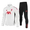 Kid's Liverpool Zipper Sweatshirt Kit(Top+Pants) 25/26 White - gojersey