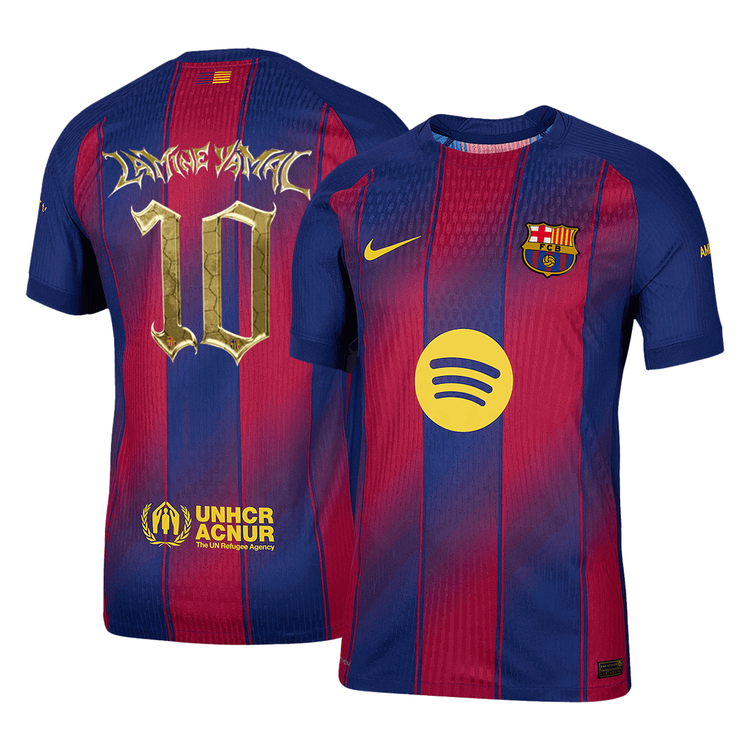 LAMINE YAMAL #10 Kopa Trophy Edition Authentic Barcelona Home Soccer Jersey 2025/26 Red&Blue - gojersey