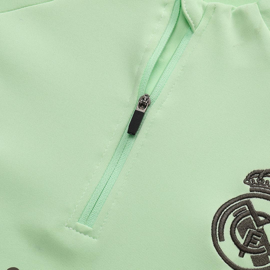 Real Madrid Sweatshirt Kit 2025/26 - Green (Top+Pants) - gojersey