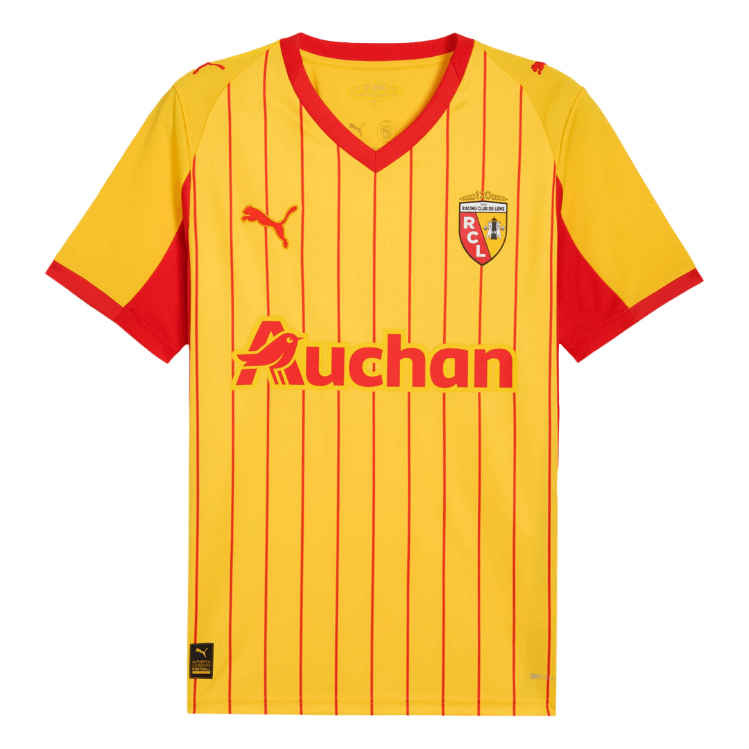 RC Lens THAUVIN #10 Home Soccer Jersey 2025/26 - gojersey