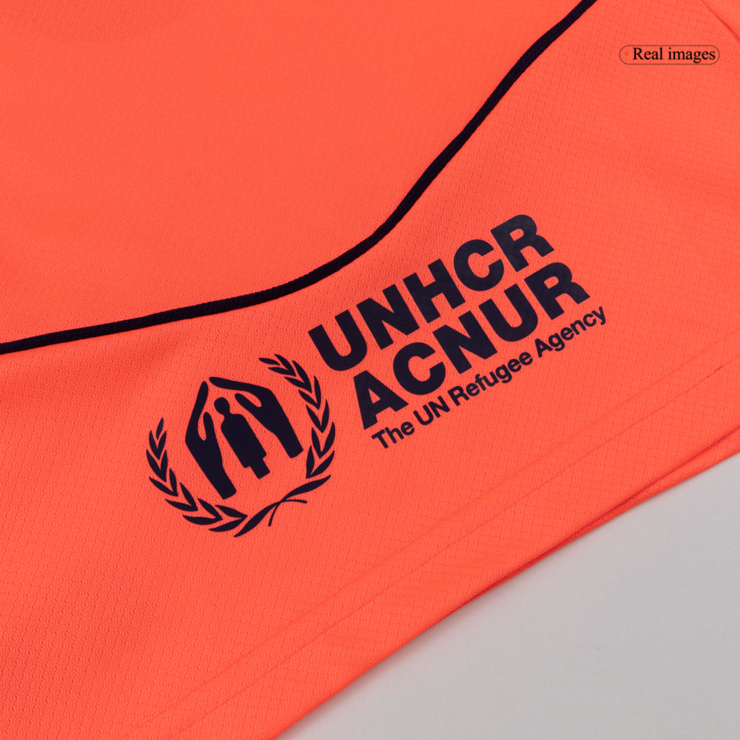 Kid's Barcelona Third Away Soccer Jersey Kit 25/26 Orange - gojersey