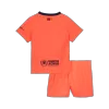 Kid's Barcelona Third Away Soccer Jersey Kit 25/26 Orange - gojersey