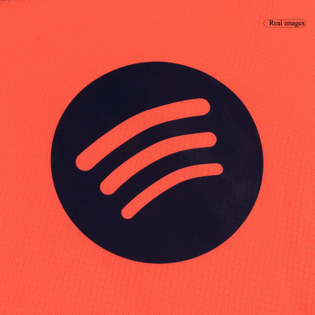 Kid's Barcelona Third Away Soccer Jersey Kit 25/26 Orange - gojersey