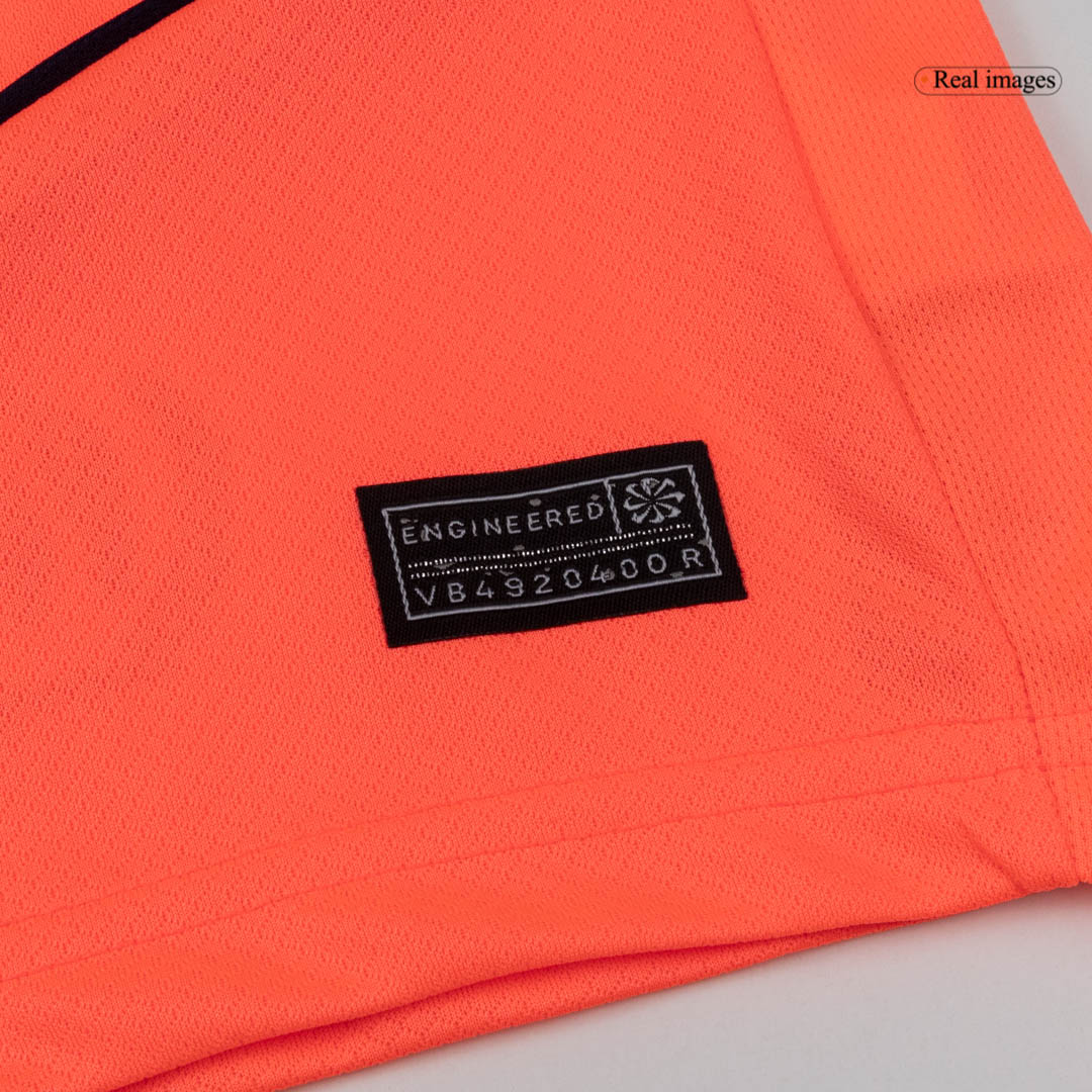 Kid's Barcelona Third Away Soccer Jersey Kit 25/26 Orange - gojersey