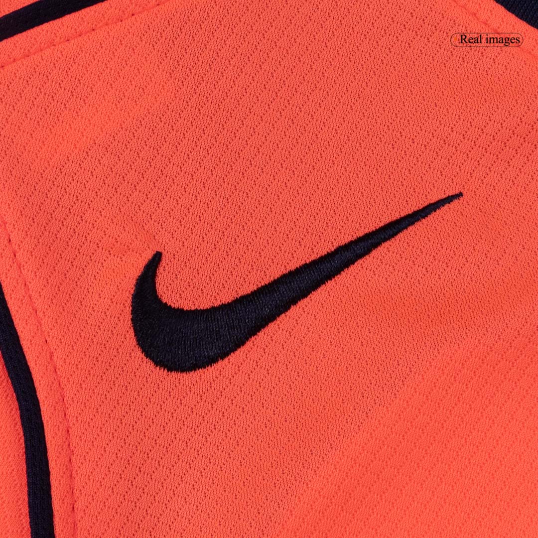 Kid's Barcelona Third Away Soccer Jersey Kit 25/26 Orange - gojersey