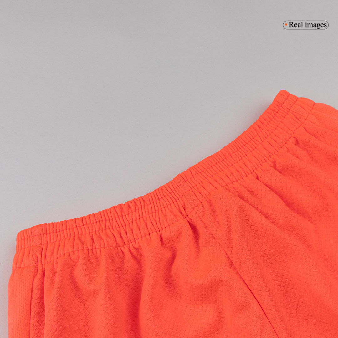 Kid's Barcelona Third Away Soccer Jersey Kit 25/26 Orange - gojersey