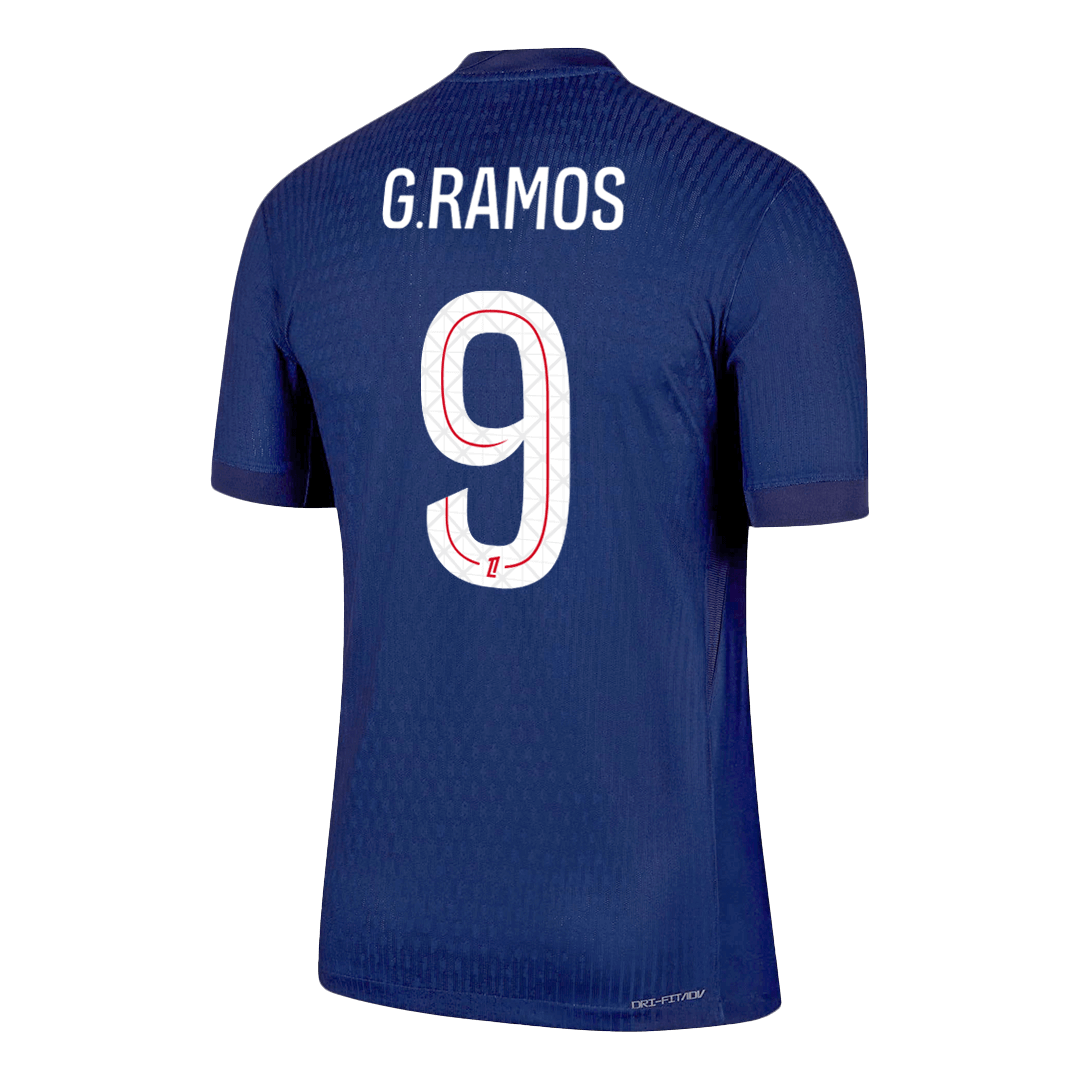 2025/26 G.RAMOS #9 Authentic PSG Home Soccer Jersey  Navy - gojersey