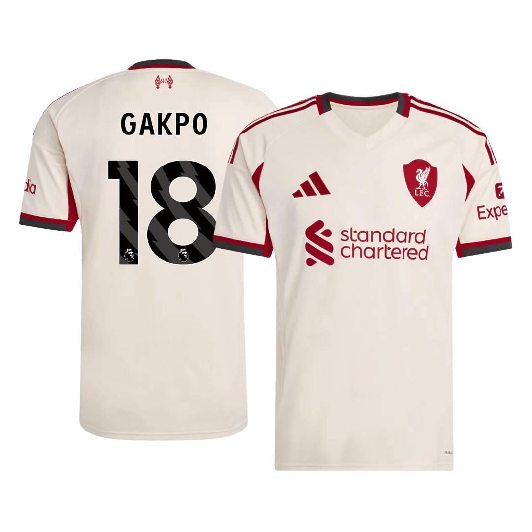 Liverpool GAKPO #18 Away Soccer Jersey 2025/26 - gojersey