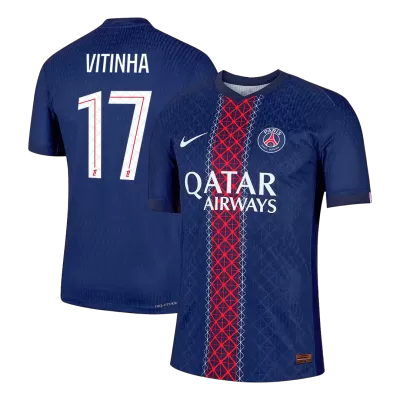 VITINHA #17 Authentic PSG Home Soccer Jersey 2025/26 Navy - gojersey