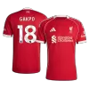 Liverpool GAKPO #18 Home Soccer Jersey 2025/26 - gojersey