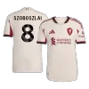 SZOBOSZLAI #8 Authentic Liverpool Away Soccer Jersey 25/26 White - gojersey