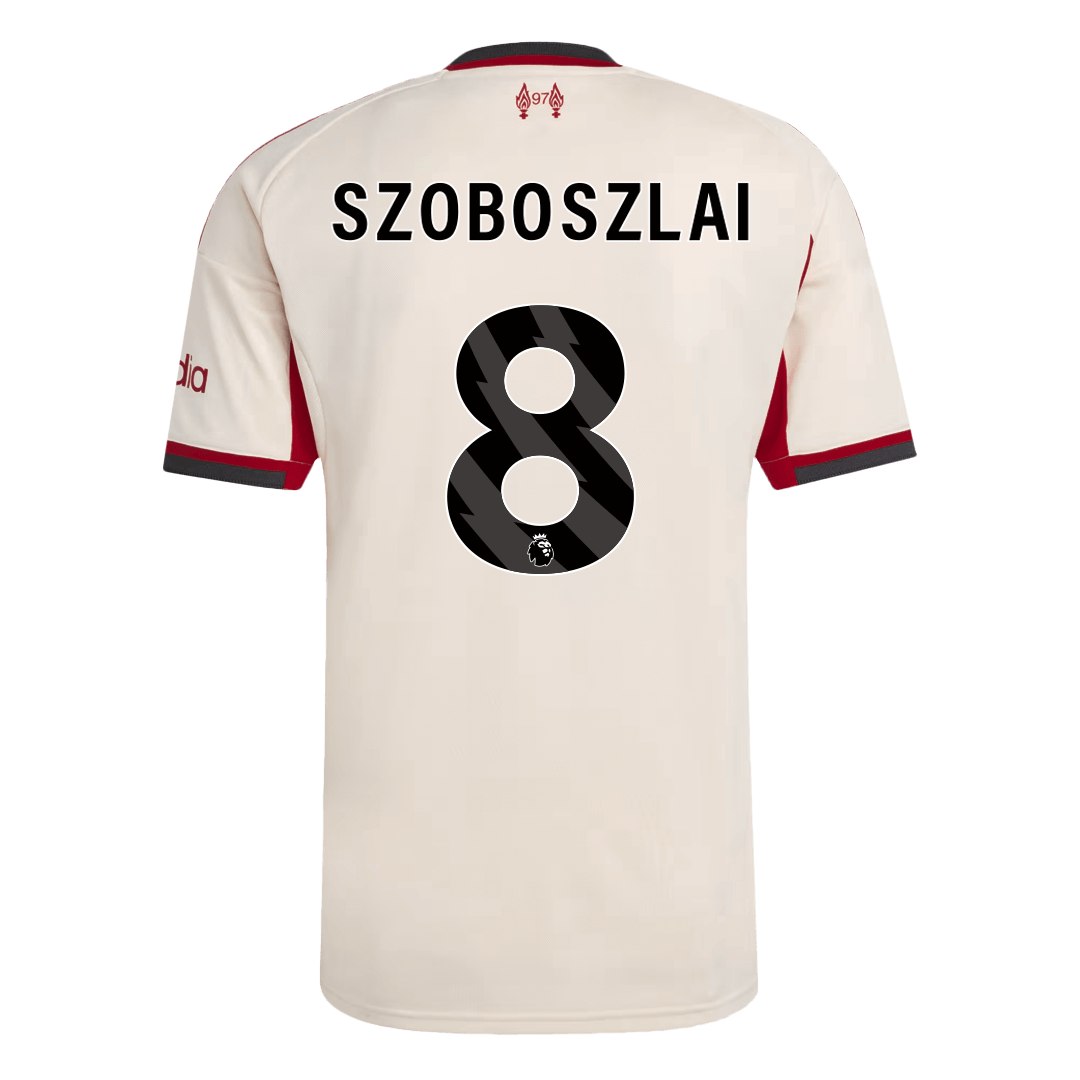 Liverpool SZOBOSZLAI #8 Away Soccer Jersey 2025/26 - gojersey