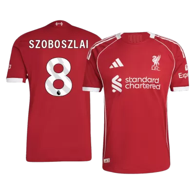 SZOBOSZLAI #8 Authentic Liverpool Home Soccer Jersey 25/26 Red - gojersey
