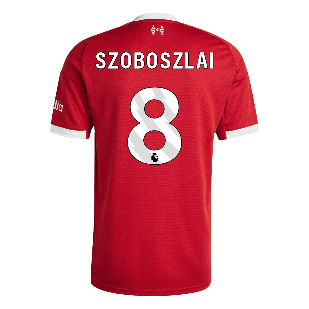 2025/26 Liverpool SZOBOSZLAI #8 Home Soccer Jersey - gojersey