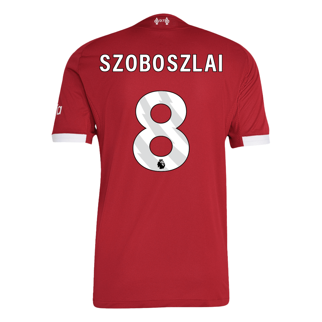 25/26 SZOBOSZLAI #8 Authentic Liverpool Home Soccer Jersey Red - gojersey