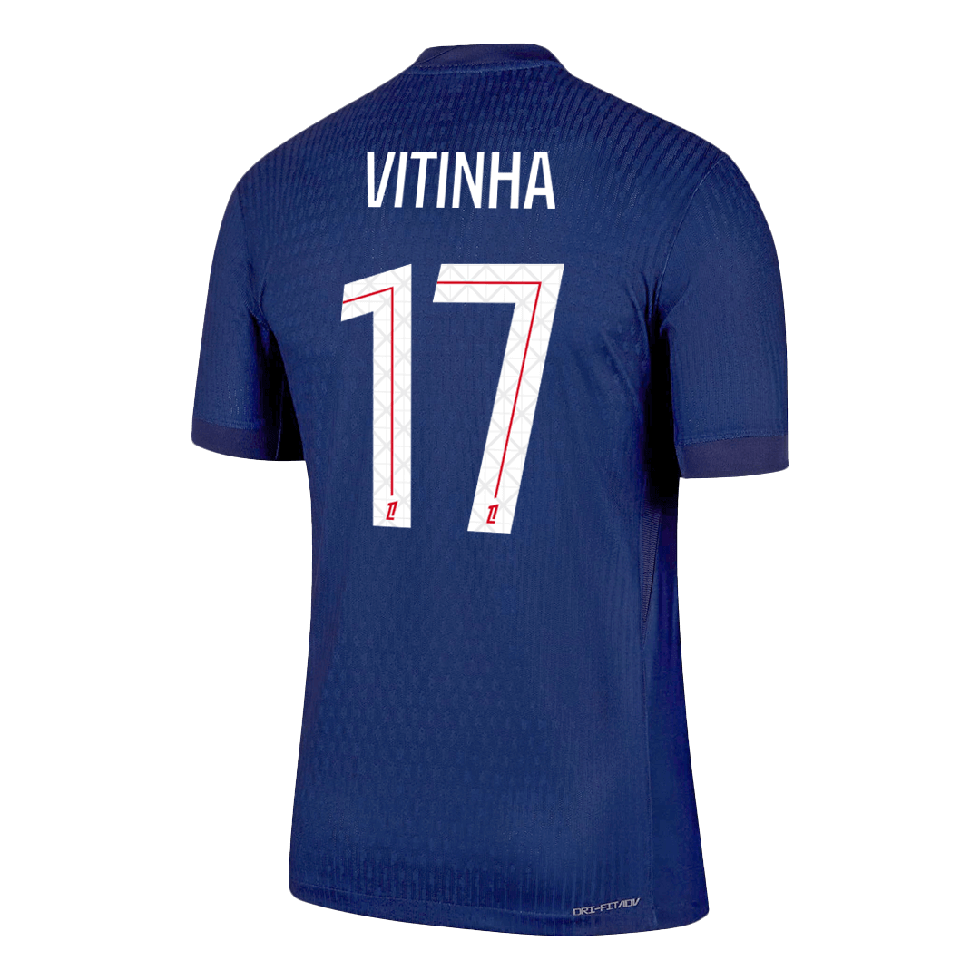 2025/26 VITINHA #17 Authentic PSG Home Soccer Jersey  Navy - gojersey