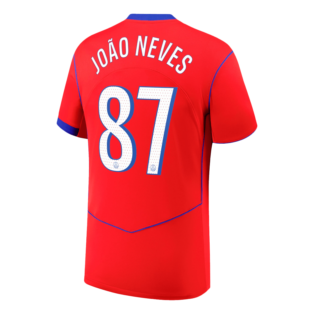 2025/26 PSG JOÃO NEVES #87 Third Away Soccer Jersey - gojersey