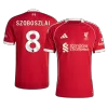 Liverpool SZOBOSZLAI #8 Home Soccer Jersey 2025/26 - gojersey
