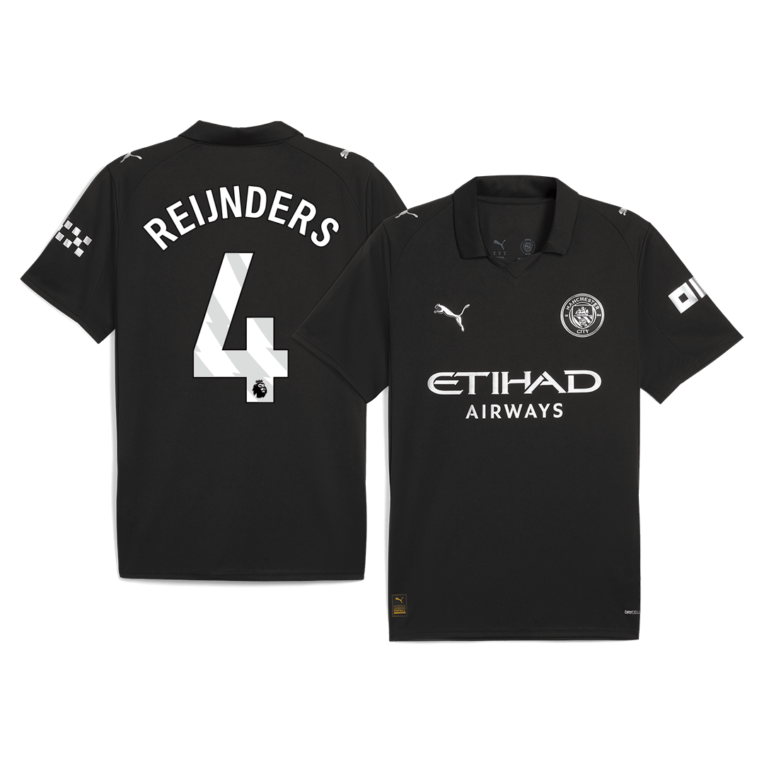 Manchester City REIJNDERS #4 Away Soccer Jersey 2025/26 - gojersey