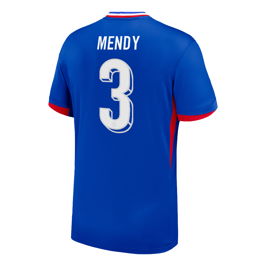 MENDY #3 France Euro Home Soccer Jersey Blue - gojersey