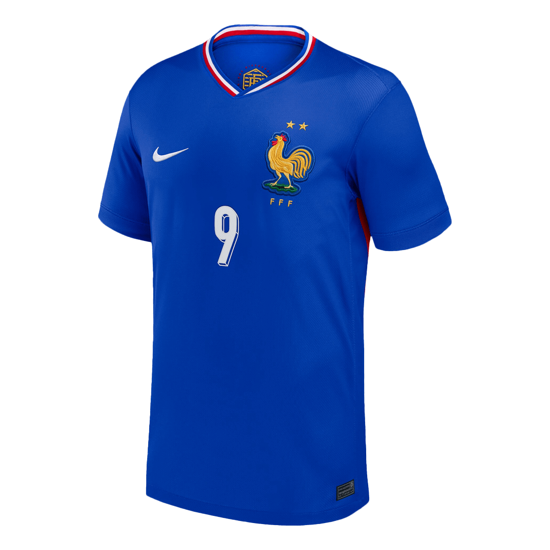 GIROUD #9 France Euro Home Soccer Jersey Blue - gojersey