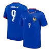 THURAM #9 France Euro Home Soccer Jersey 2024 Blue - gojersey