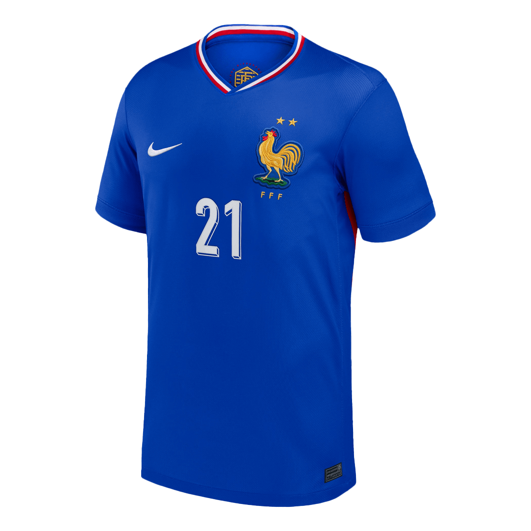 L.Hernandez #21 France Euro Home Soccer Jersey Blue - gojersey