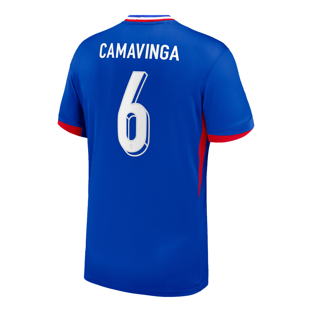 CAMAVINGA #6 France Euro Home Soccer Jersey Blue - gojersey