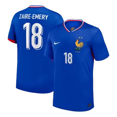ZAIRE-EMERY #18 France Euro Home Soccer Jersey 2024 Blue - gojersey