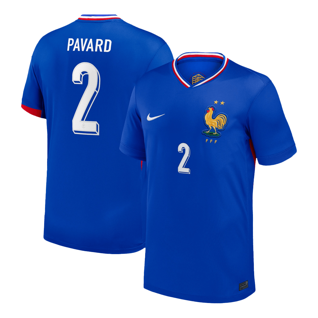 PAVARD #2 France Euro Home Soccer Jersey Blue - gojersey
