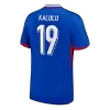 KALULU #19 France Euro Home Soccer Jersey 2024 Blue - gojersey