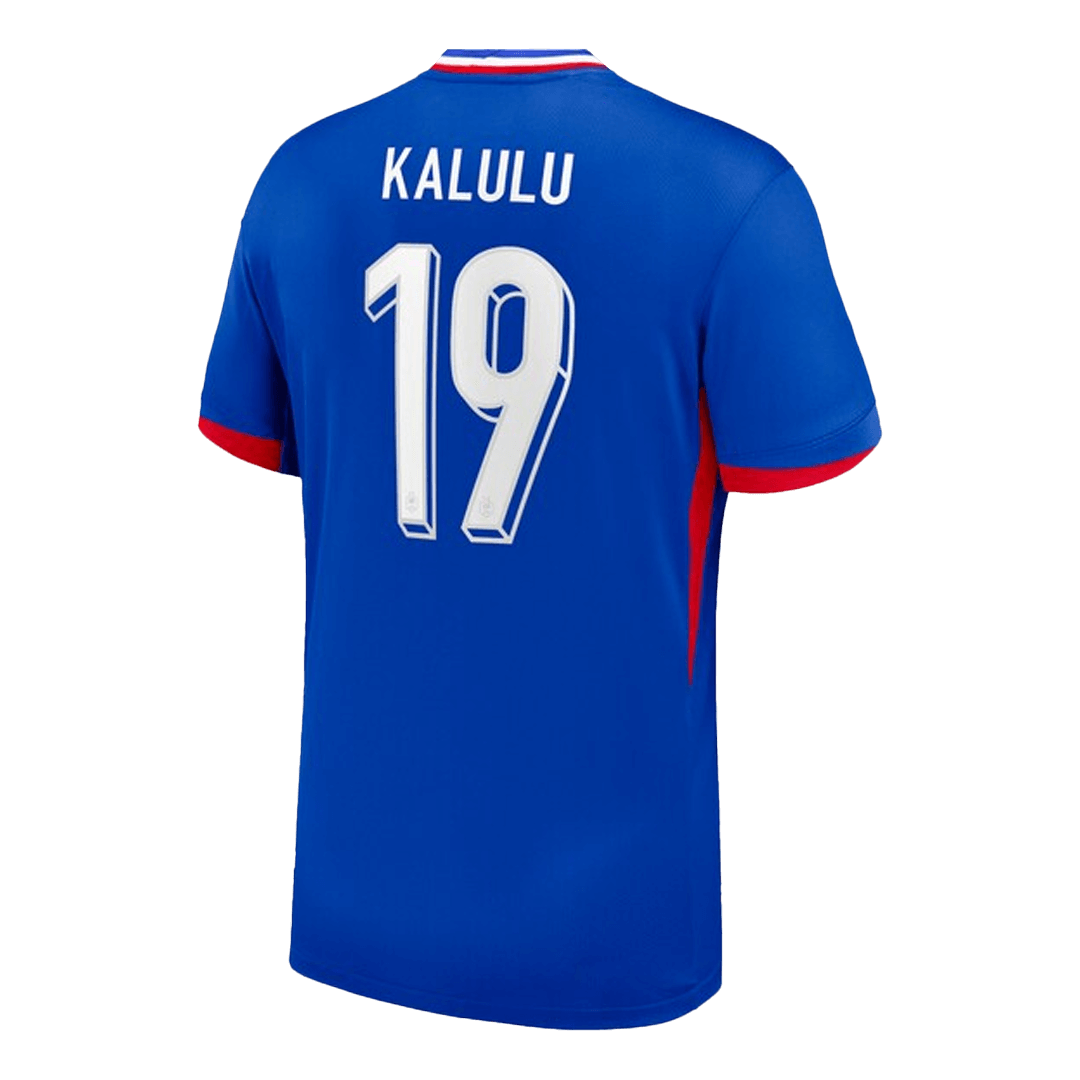 KALULU #19 France Euro Home Soccer Jersey Blue - gojersey