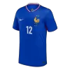 KOLO MUANI#12 France Euro Home Soccer Jersey 2024 Blue - gojersey