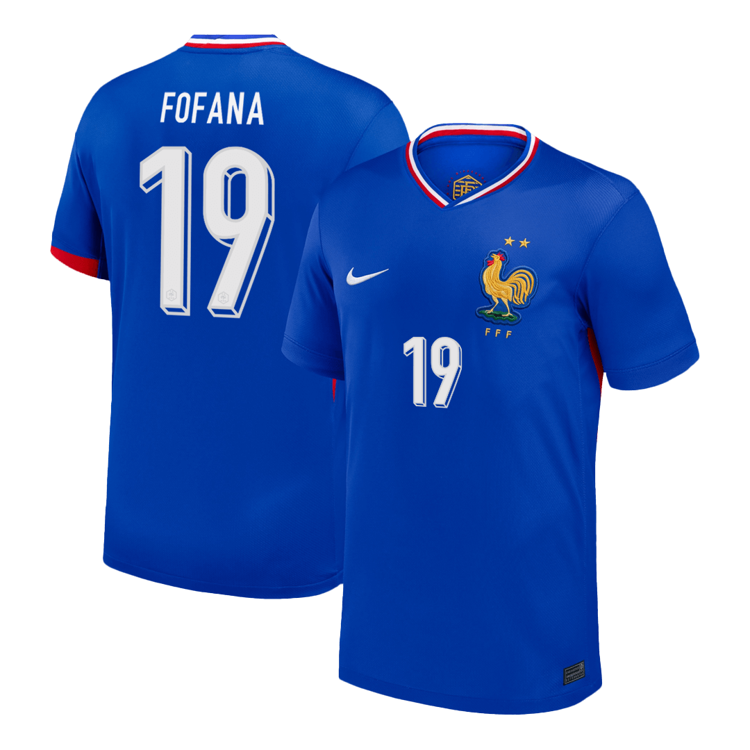 FOFANA #19 France Euro Home Soccer Jersey Blue - gojersey