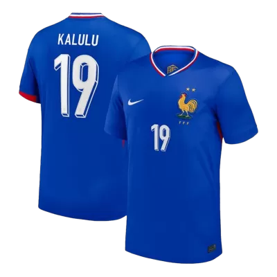KALULU #19 France Euro Home Soccer Jersey 2024 Blue - gojersey