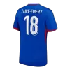 ZAIRE-EMERY #18 France Euro Home Soccer Jersey 2024 Blue - gojersey