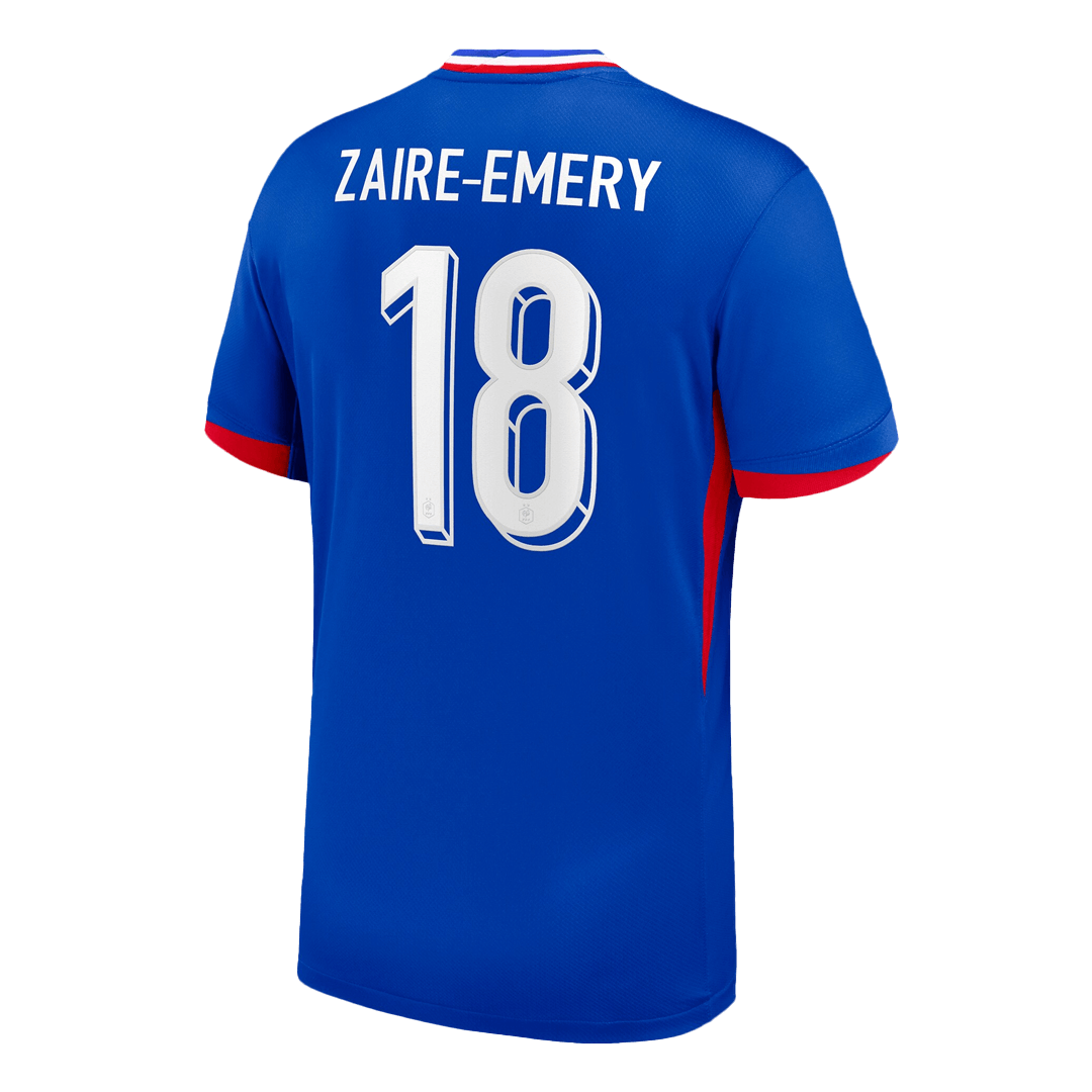 ZAIRE-EMERY #18 France Euro Home Soccer Jersey Blue - gojersey
