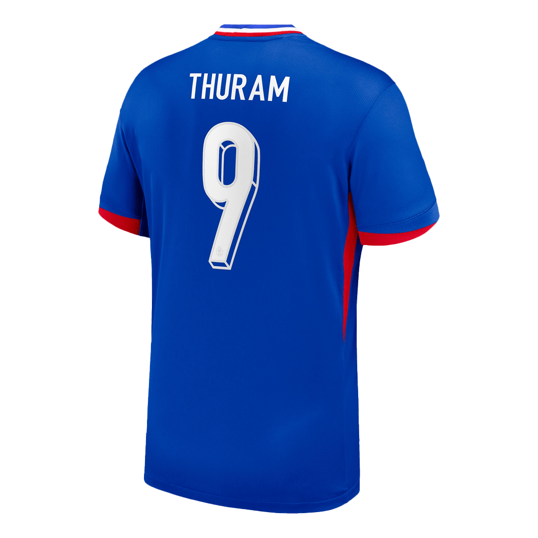 THURAM #9 France Euro Home Soccer Jersey Blue - gojersey