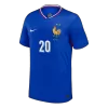COMAN #20 France Euro Home Soccer Jersey 2024 Blue - gojersey