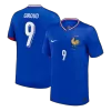 GIROUD #9 France Euro Home Soccer Jersey 2024 Blue - gojersey