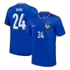DOUE #24 France Euro Home Soccer Jersey 2024 Blue - gojersey