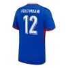KOLO MUANI#12 France Euro Home Soccer Jersey 2024 Blue - gojersey