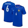 CAMAVINGA #6 France Euro Home Soccer Jersey 2024 Blue - gojersey